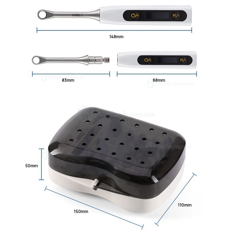 Kit de llave dinamométrica para implante Universal dental eléctrico con destornillador de 16 Uds